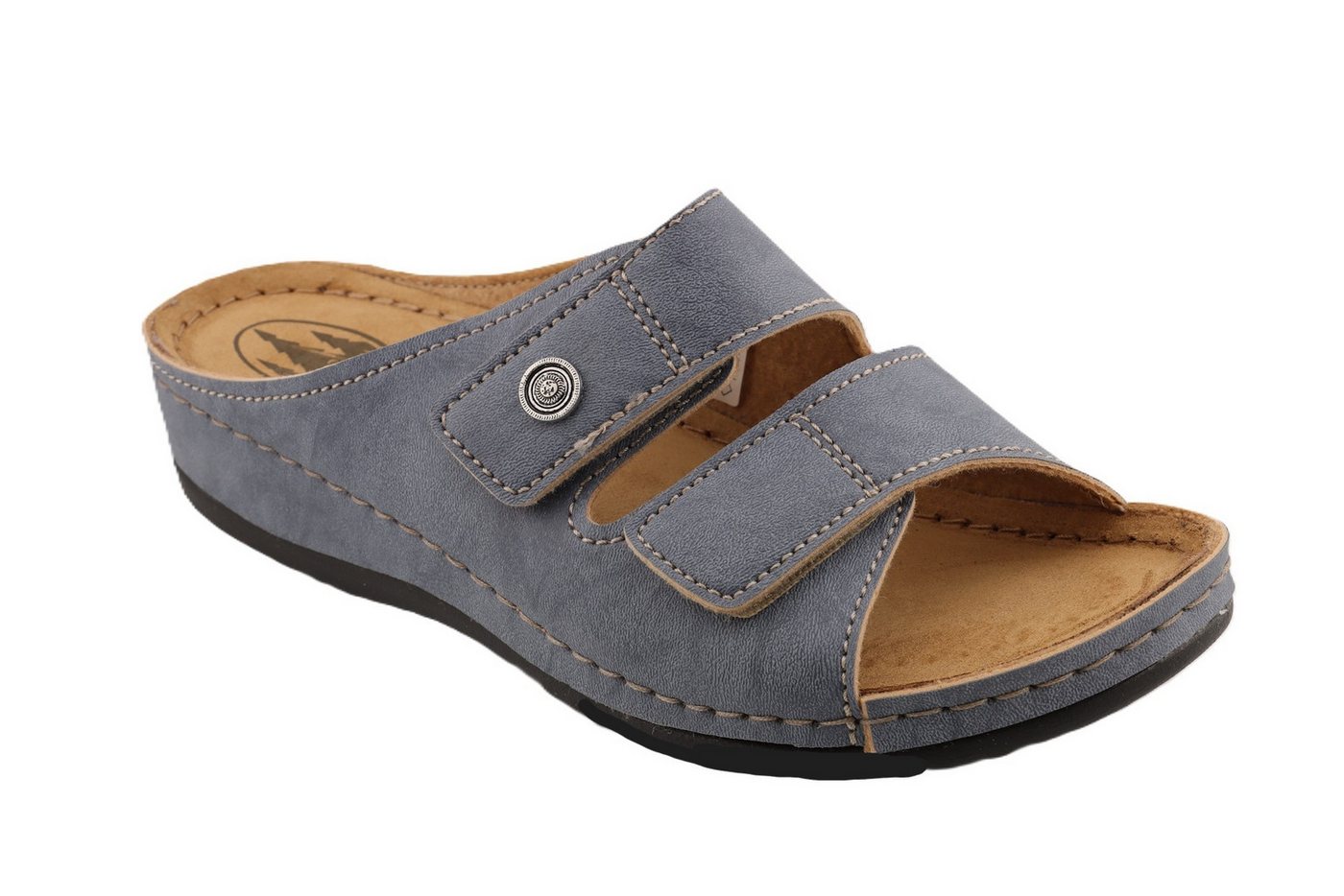 Franken-Schuhe Damen Pantolette Pantolette (Jeans)