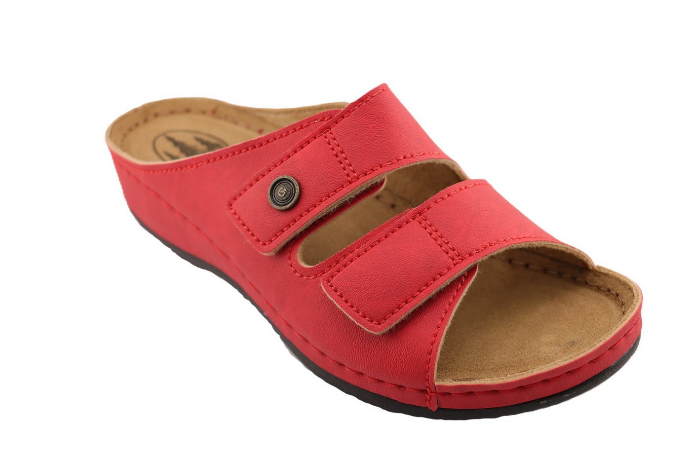 Franken-Schuhe Damen Pantolette Pantolette (rot)