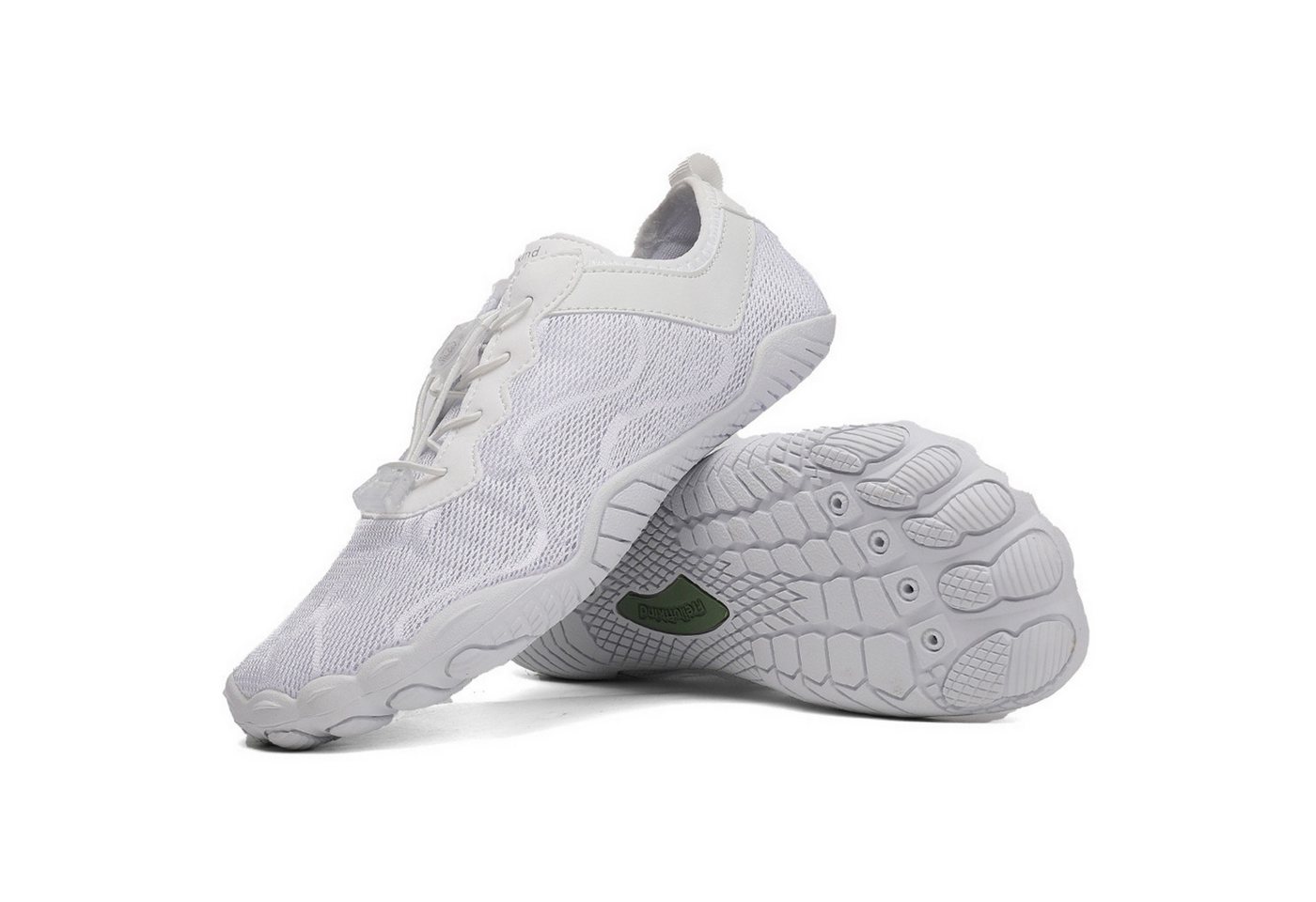 Freiluftkind Das Original – Kokoda rutschfeste Barfußschuhe Sneaker Schnellverschluss (weiß)
