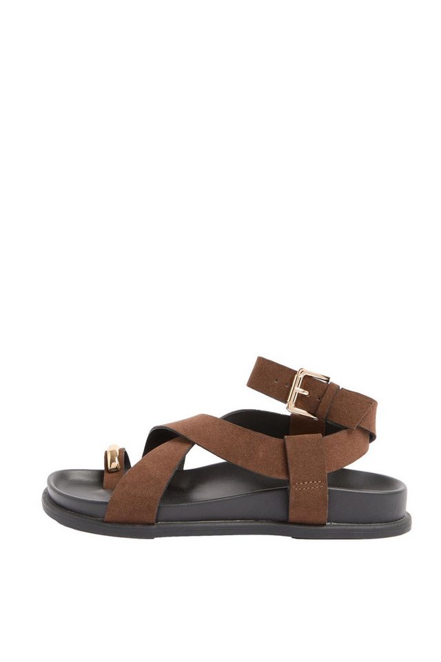Friends Like These flache Fußbett-Sandalen Sandale (1-tlg) (braun)