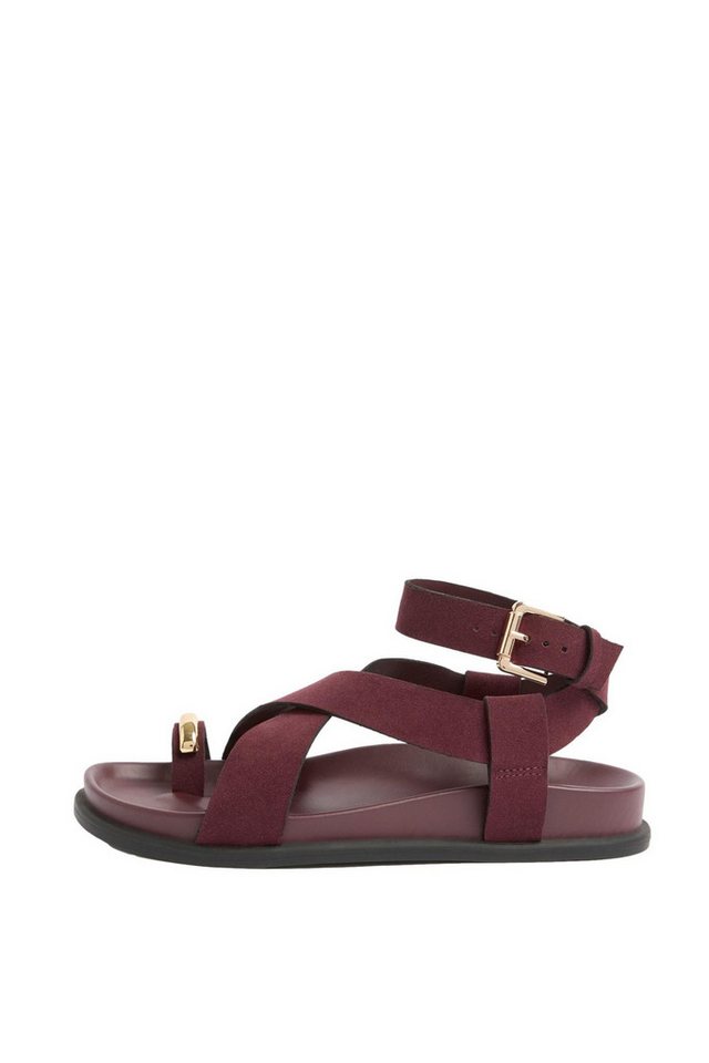Friends Like These flache Fußbett-Sandalen Sandale (1-tlg) (rot)