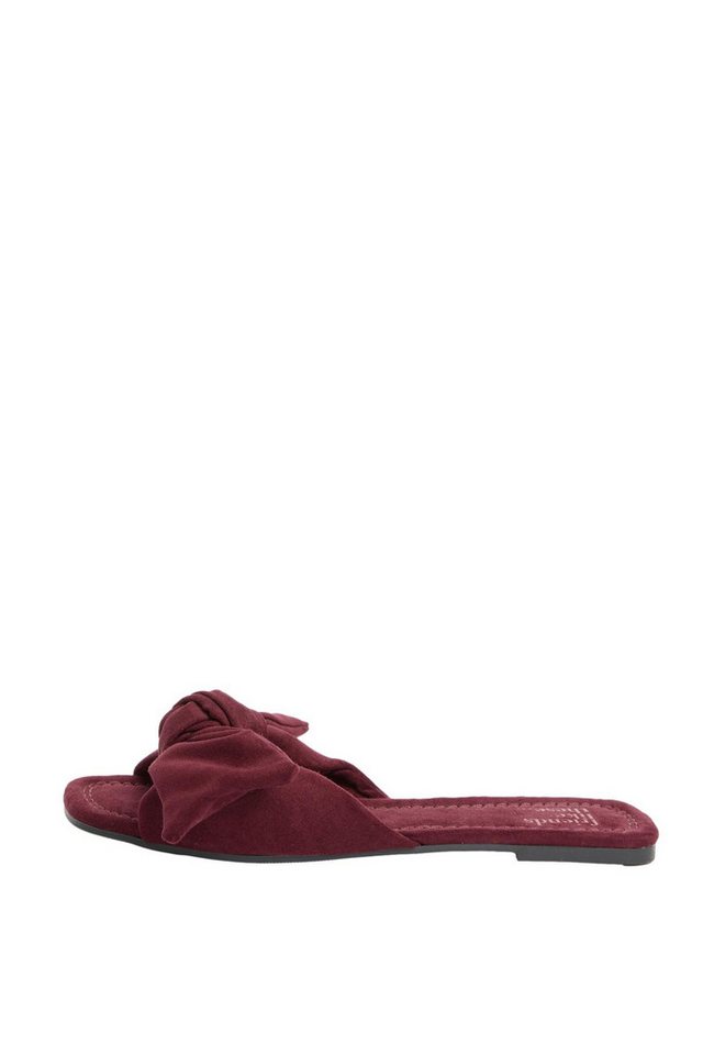 Friends Like These flache Slider-Sandalen Badepantolette (1-tlg) (rot)
