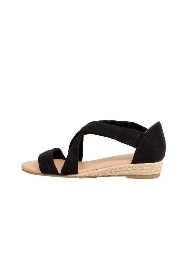 Friends Like These Sandalen mit Keilabsatz, weit Keilsandalette (1-tlg) (schwarz)
