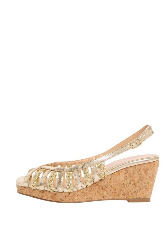 Friends Like These Slingback-Riemchensandaletten Keilsandalette (1-tlg) (gold)