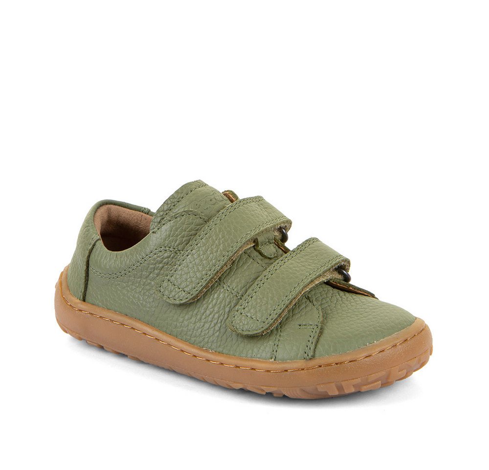 froddo® Barefoot Base Barfußschuh, Klettschuh, Kindergartenschuh, Lauflernschuh mit Klettverschlüssen (grün)