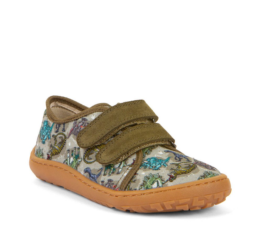 froddo® BAREFOOT CANVAS Barfußschuh Sneaker, Klettschuh mit Baumwollfutter, Klett-Hausschuh