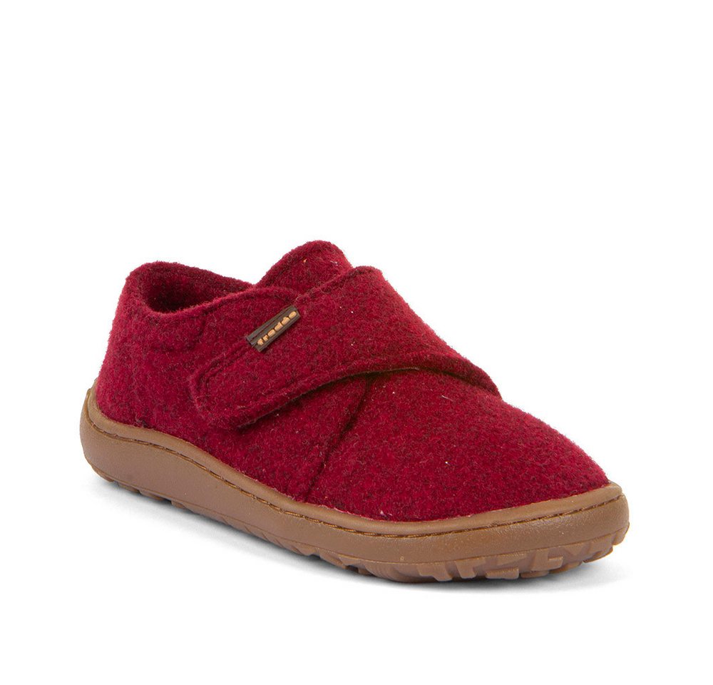 froddo® BAREFOOT WOOLY Hausschuh Klettschuh, Kindergartenschuh mit Wollfutter