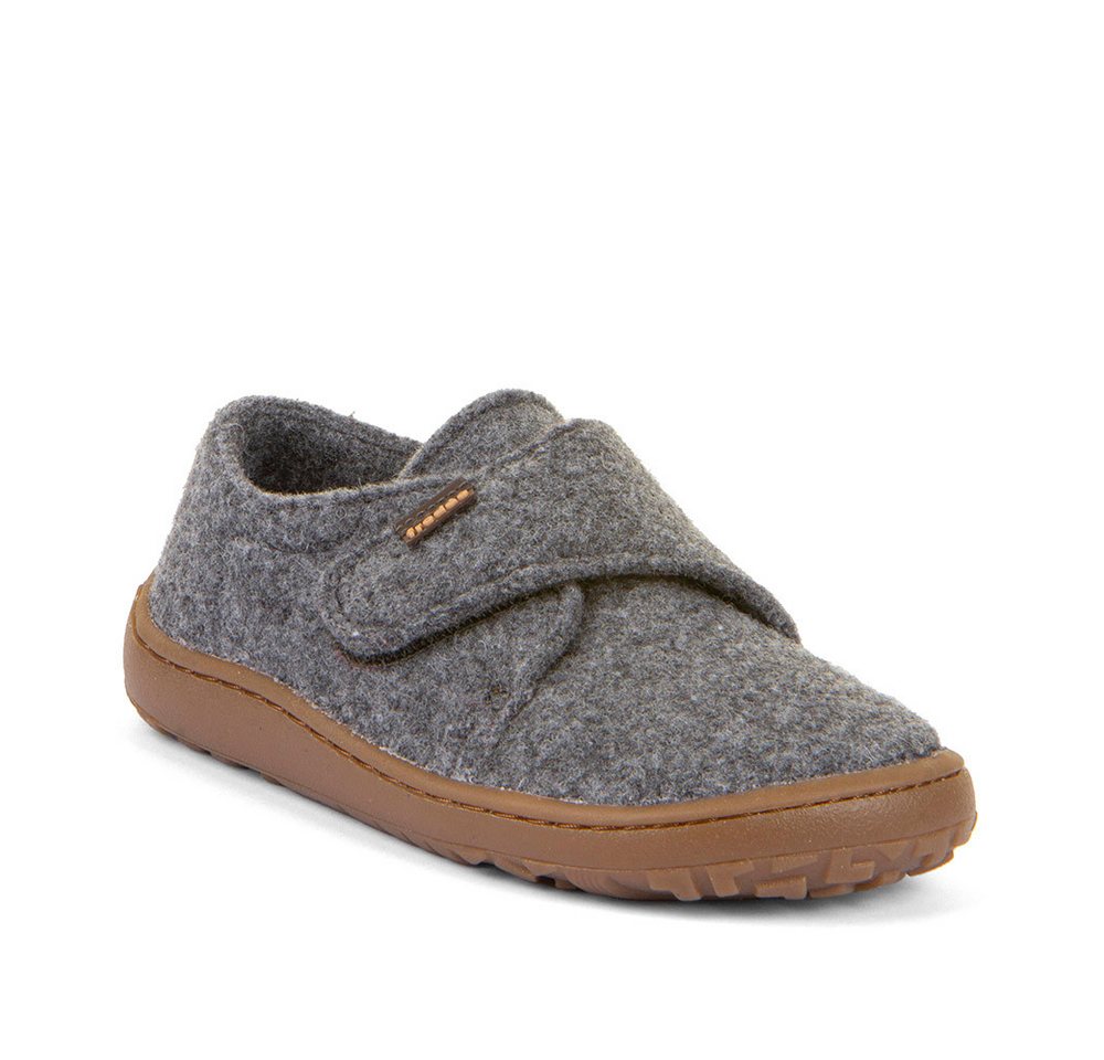 froddo® BAREFOOT WOOLY Hausschuh Klettschuh, Kindergartenschuh mit Wollfutter