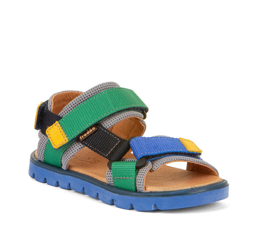froddo® Ke Flash Trekkingsandale Sommerschuh, Klettschuh, Sandalette, mit drei Klettverschlüssen (blau/grün)