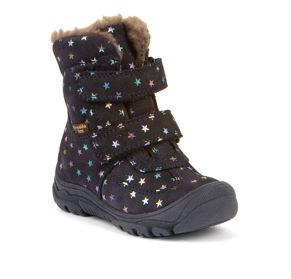 froddo® LINZ WOOL TEX HIGH Winterstiefel Klettstiefel, Snowboots mit Wollfutter (blau)