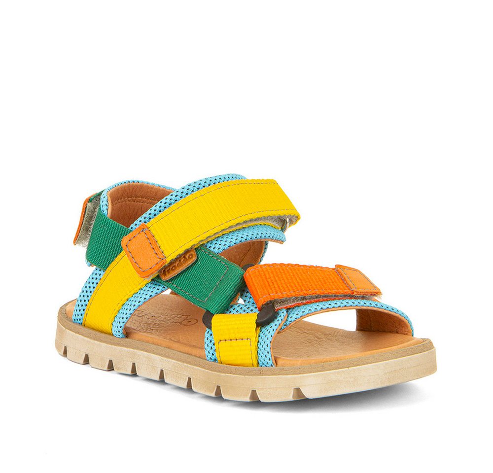 froddo® Sandale Trekking Schuh, Klettschuh mit Klettverschluss (blau/gelb)