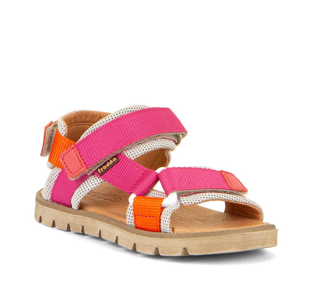 froddo® Sandale Trekking Schuh, Klettschuh mit Klettverschluss (rosa/orange)