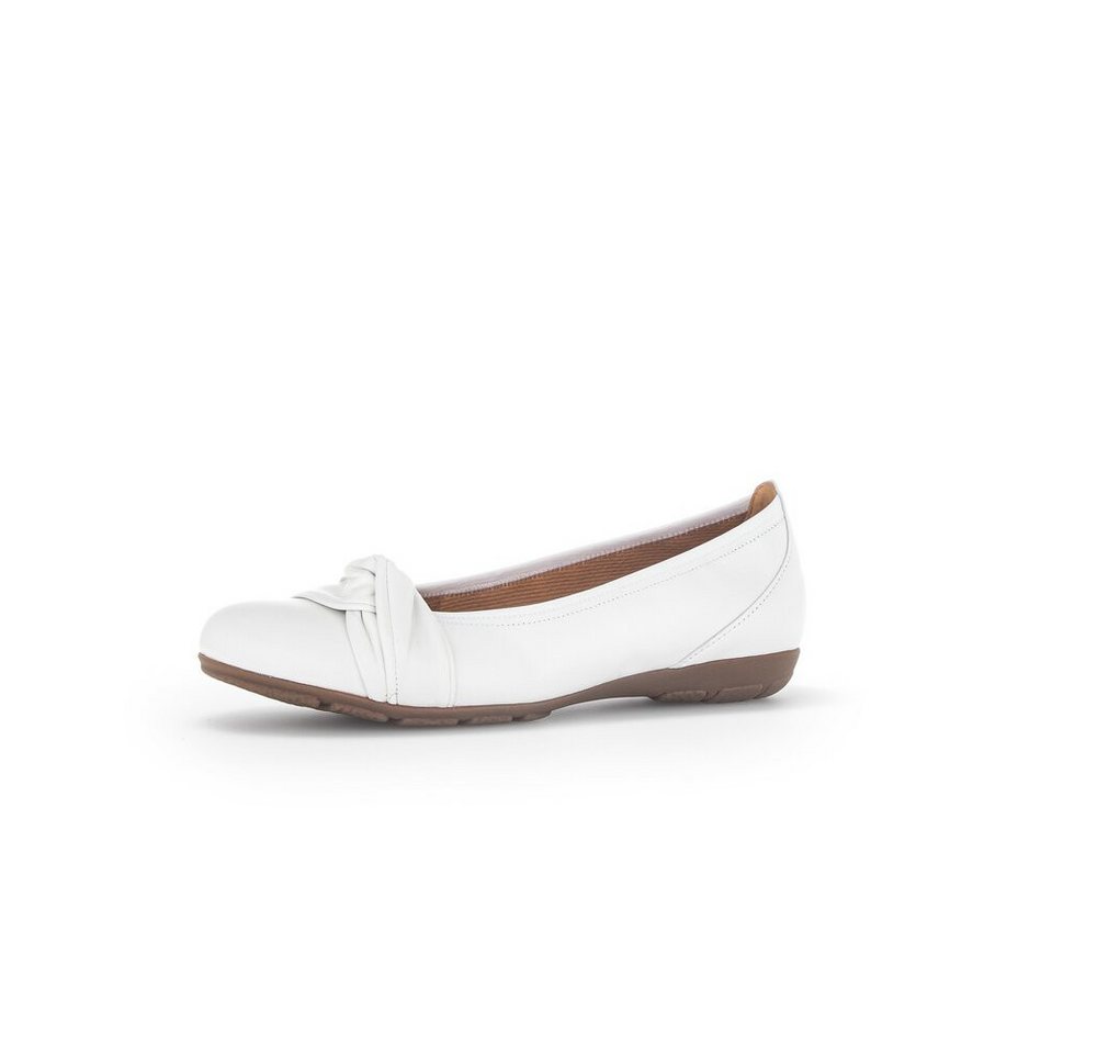 Gabor - sportliche Ballerinas - Weiß Pumps