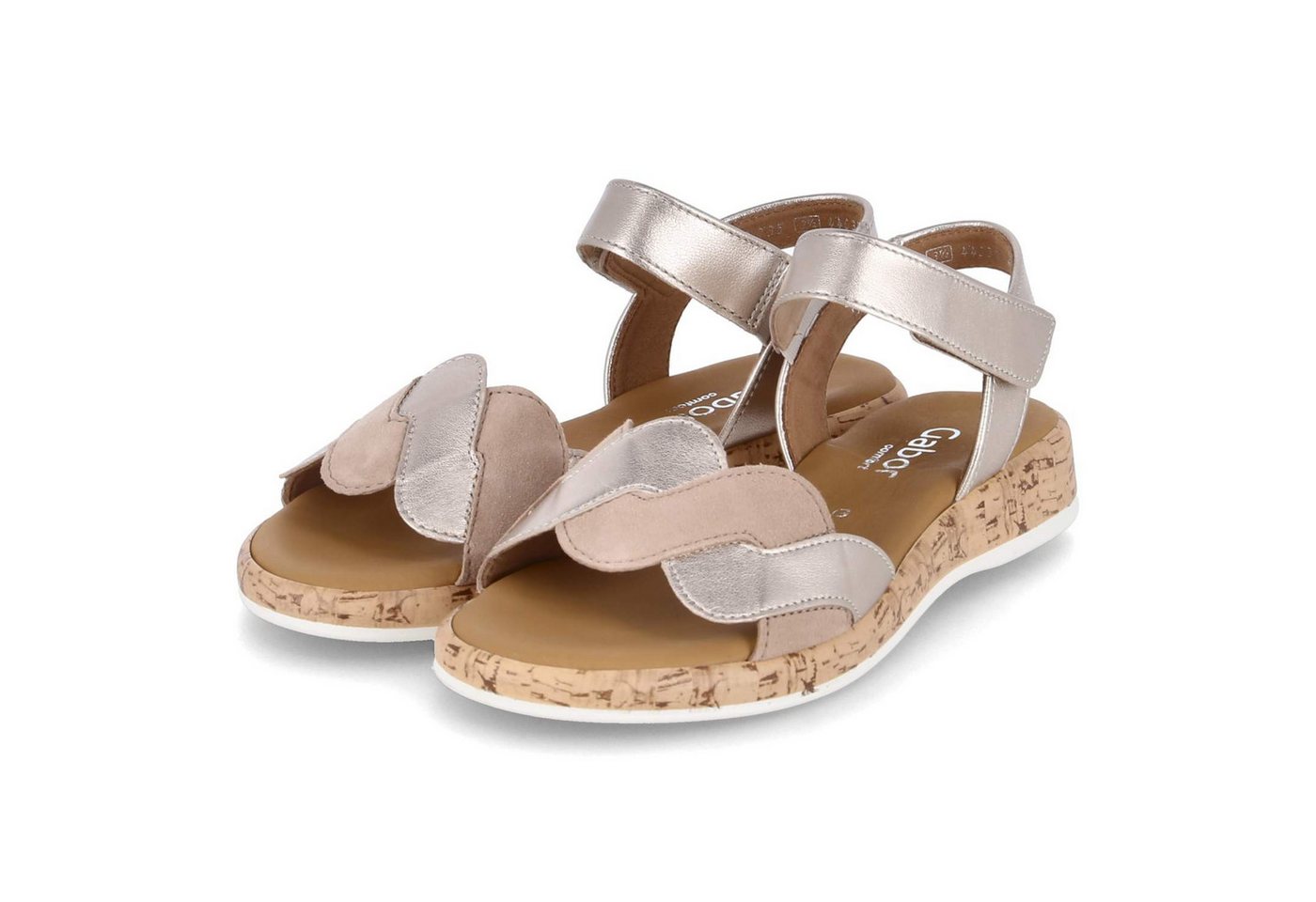 Gabor 62.735.82 Damen Leder gold Sandalette