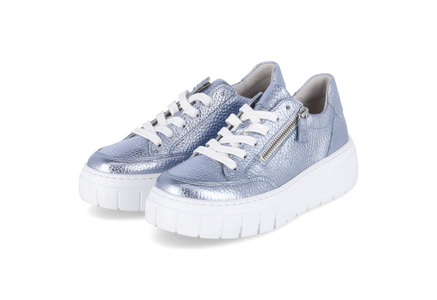 Gabor 63.220.66 Damen Glattleder blau Schnürschuh