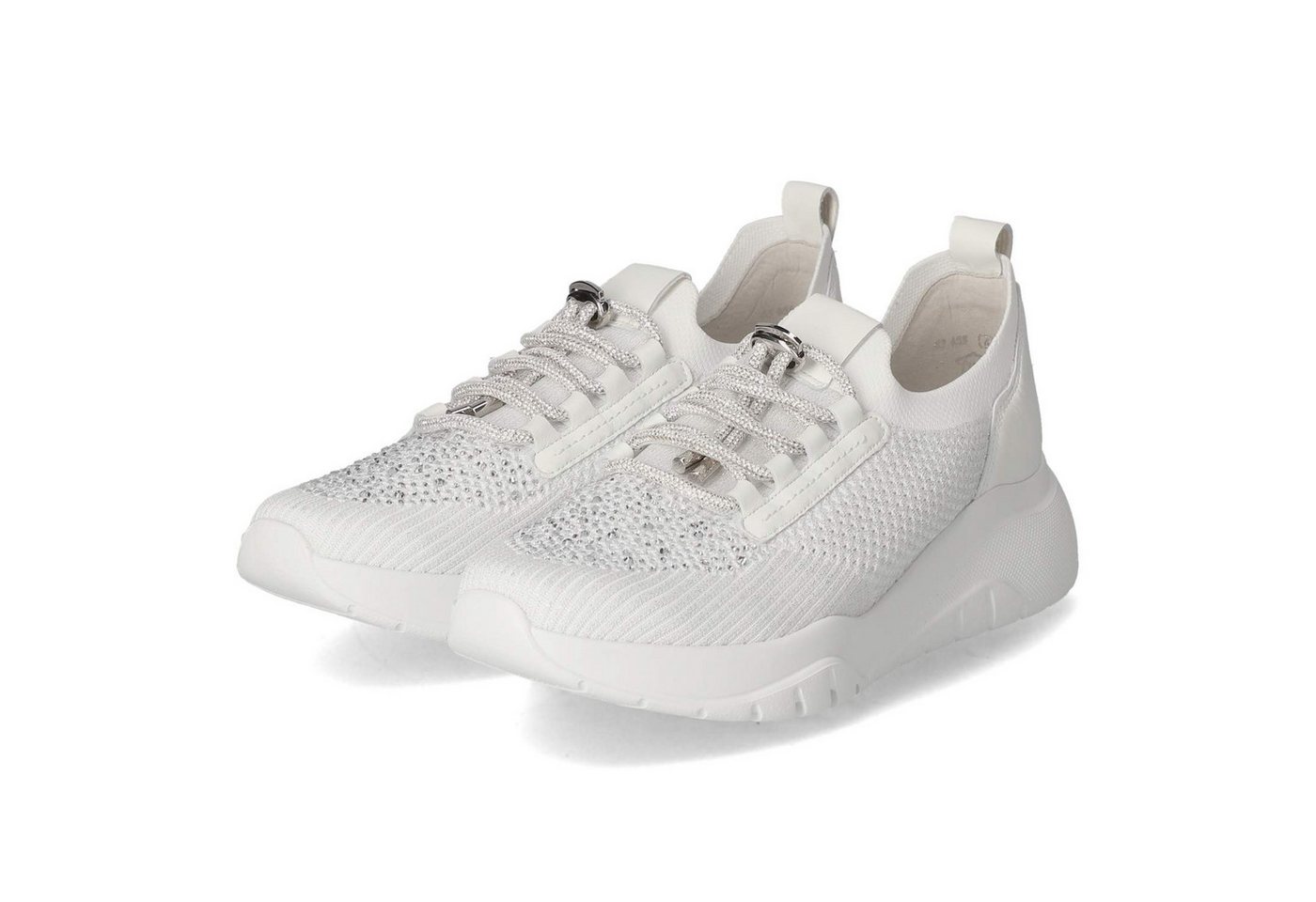 Gabor 63.455.41 Damen Leder & Textil weiss Schnürschuh