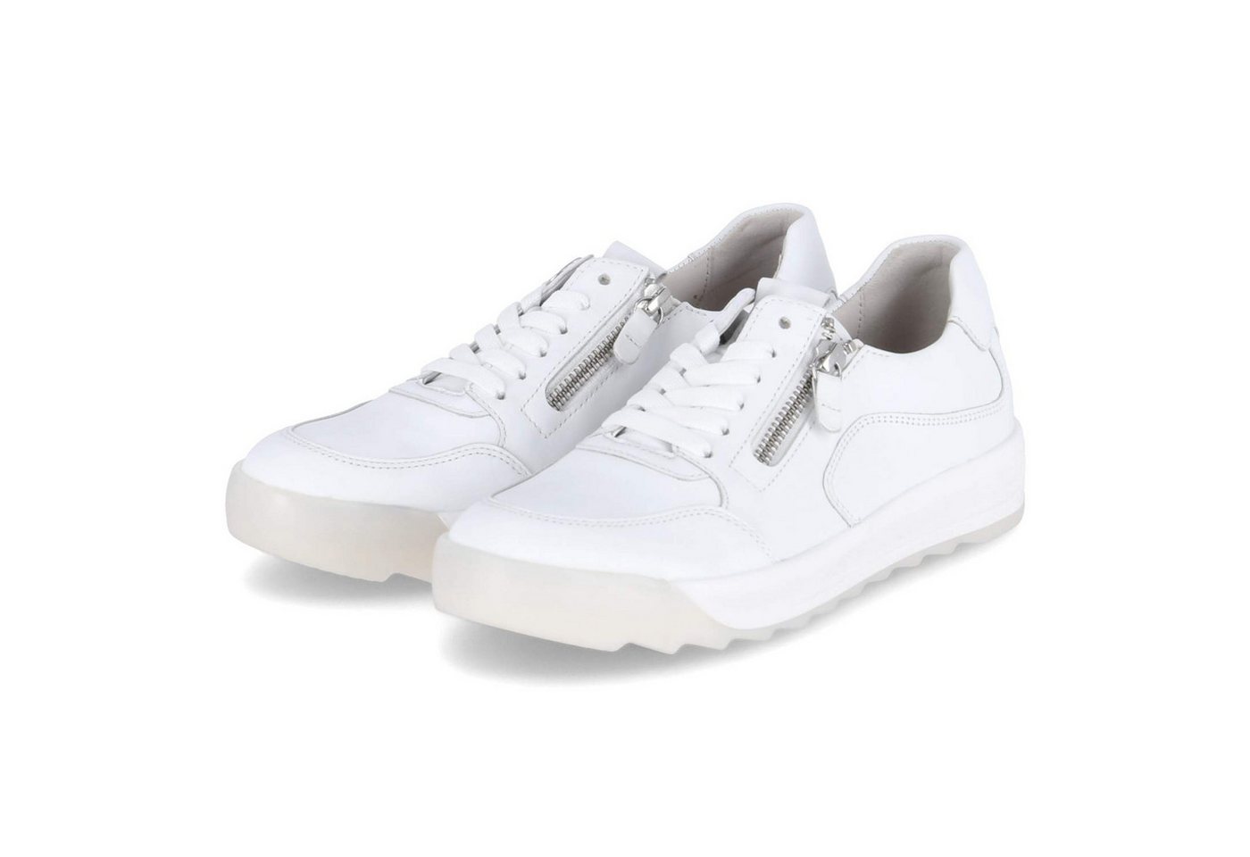 Gabor 63.480.21 Damen Glattleder weiss Schnürschuh