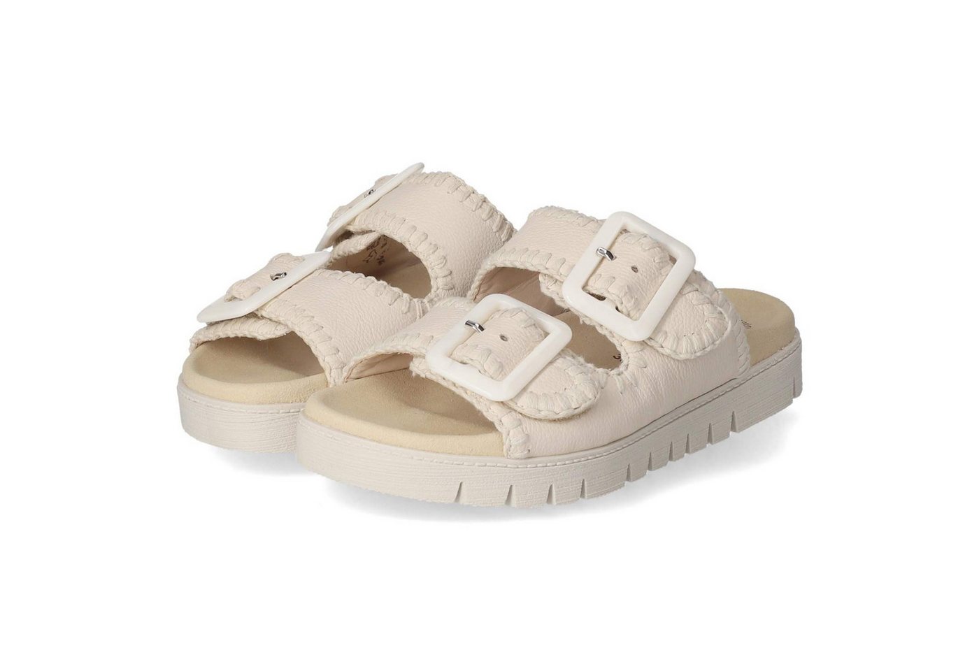 Gabor 63.741.22 Damen Glattleder beige Pantolette