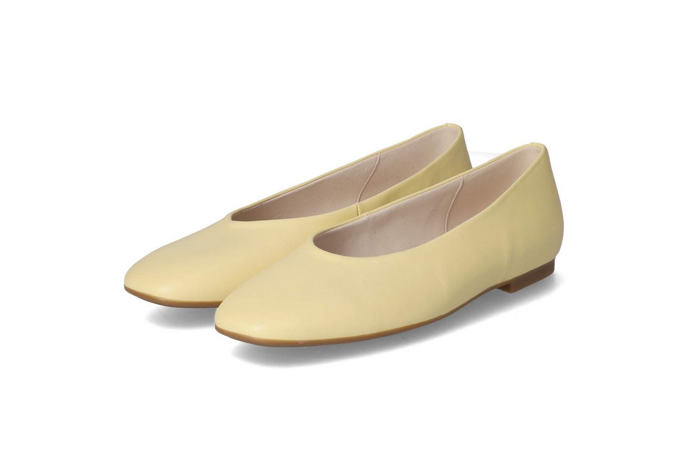 Gabor 64.140.23 Damen Glattleder gelb Ballerina
