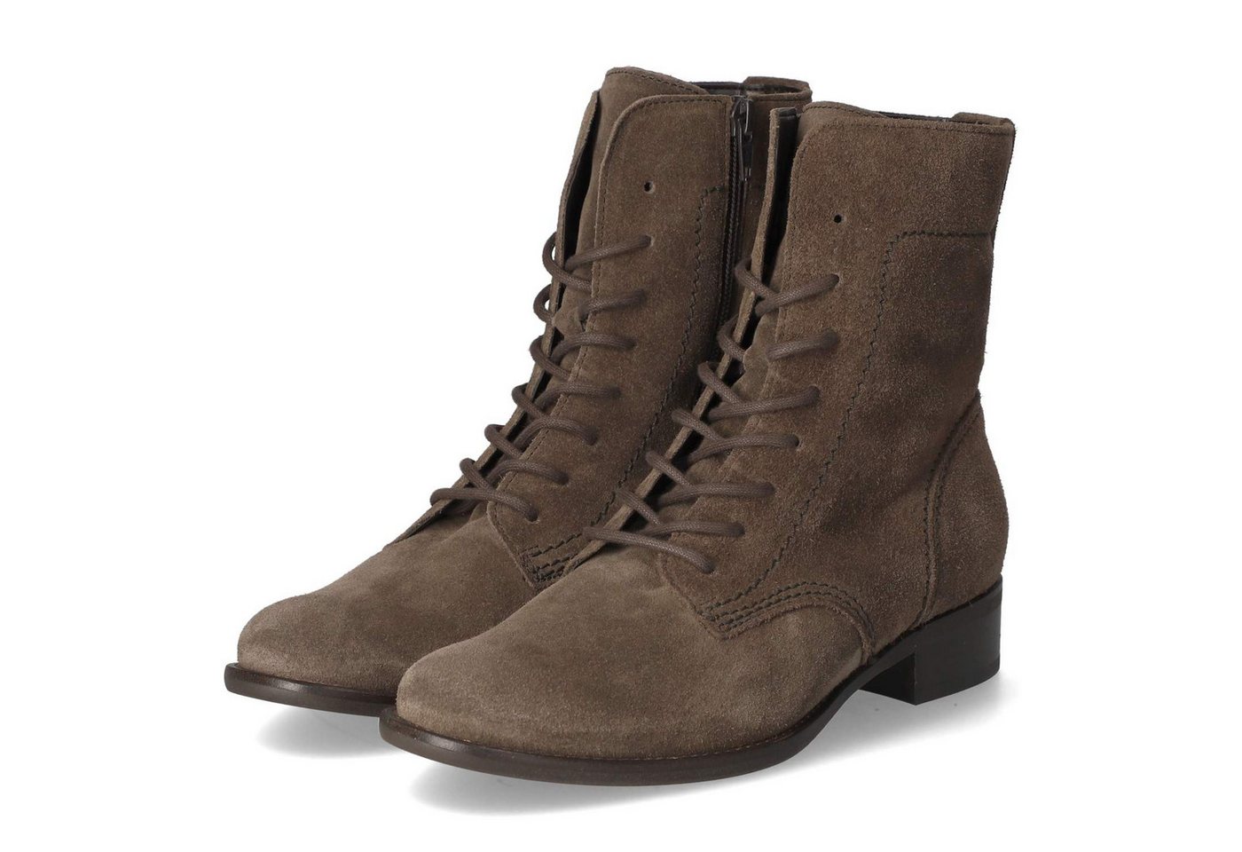 Gabor 71.646.18 Damen Rauleder braun Schnürstiefel