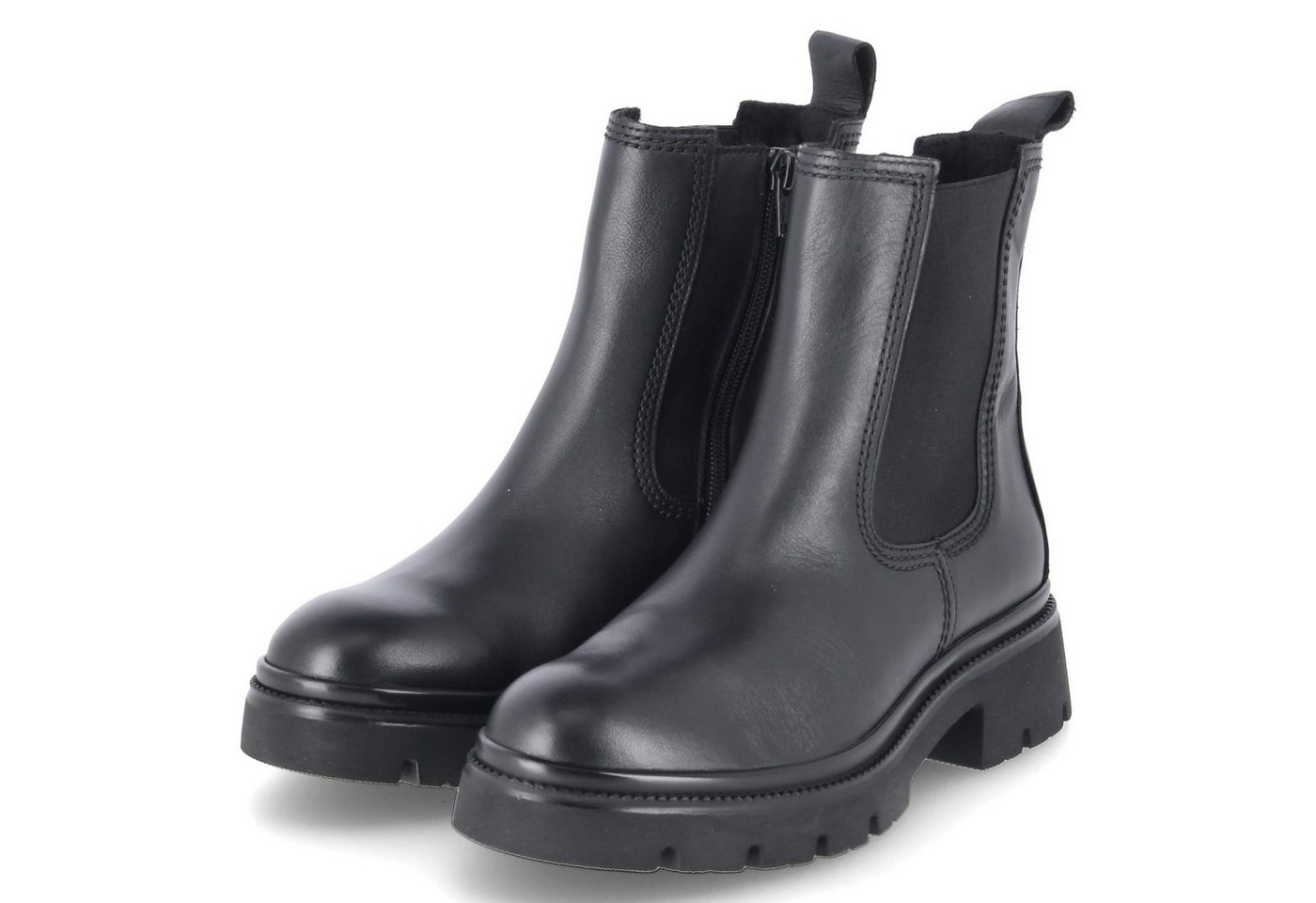 Gabor 71.850.27 Damen Glattleder schwarz Schlupfstiefel