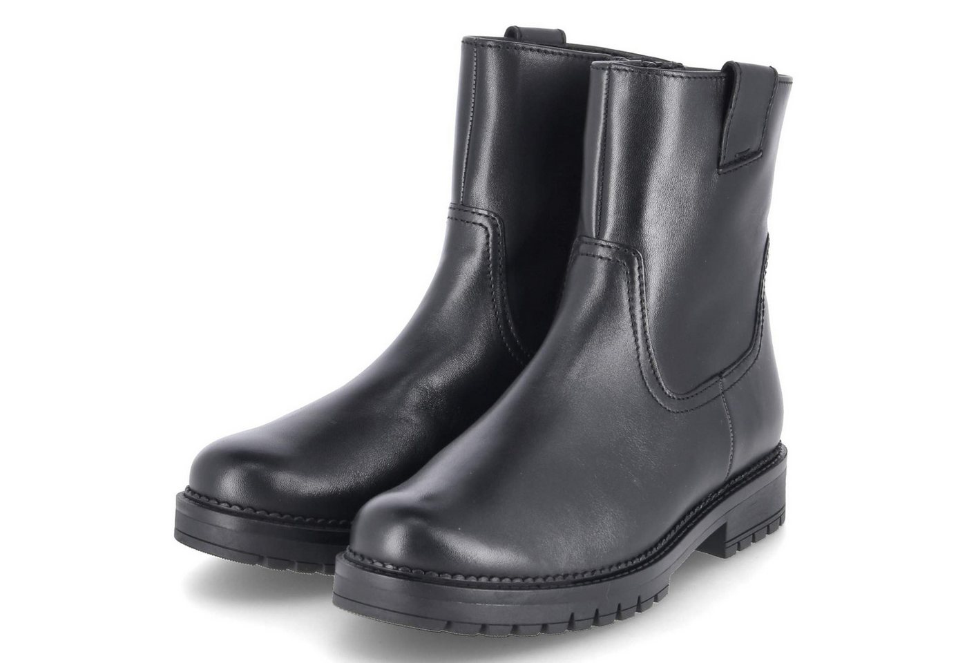 Gabor 72.723.57 Damen Glattleder schwarz Schlupfstiefel