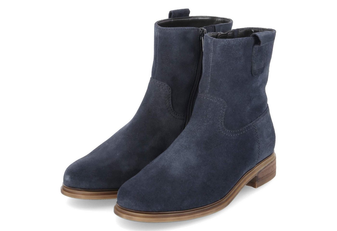 Gabor 72.790.46 Damen Rauleder dunkelblau Schlupfstiefel