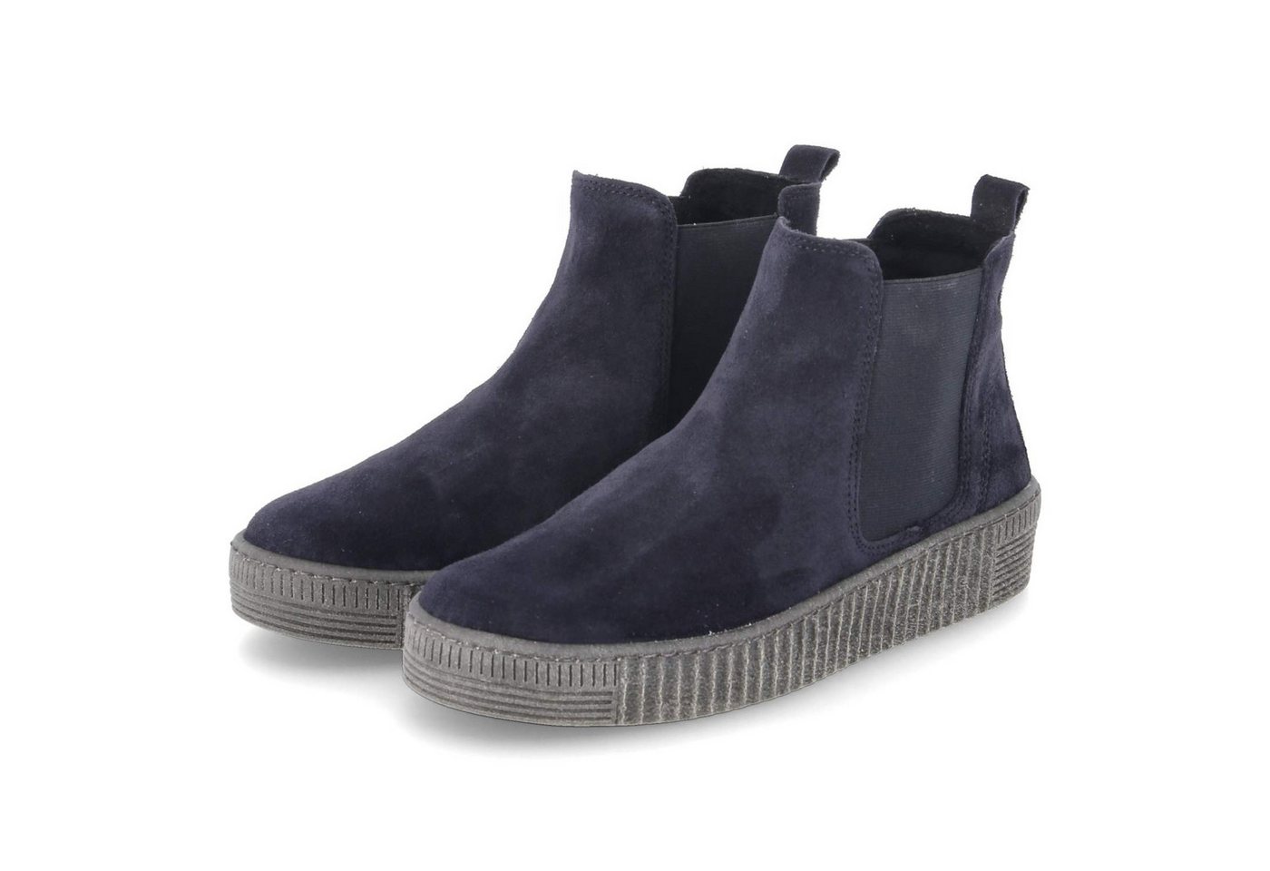 Gabor 73.731.36 Damen Rauleder blau Schlupfstiefel