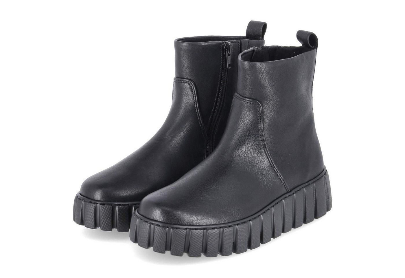 Gabor 76.780.57 Damen Glattleder schwarz Schlupfstiefel