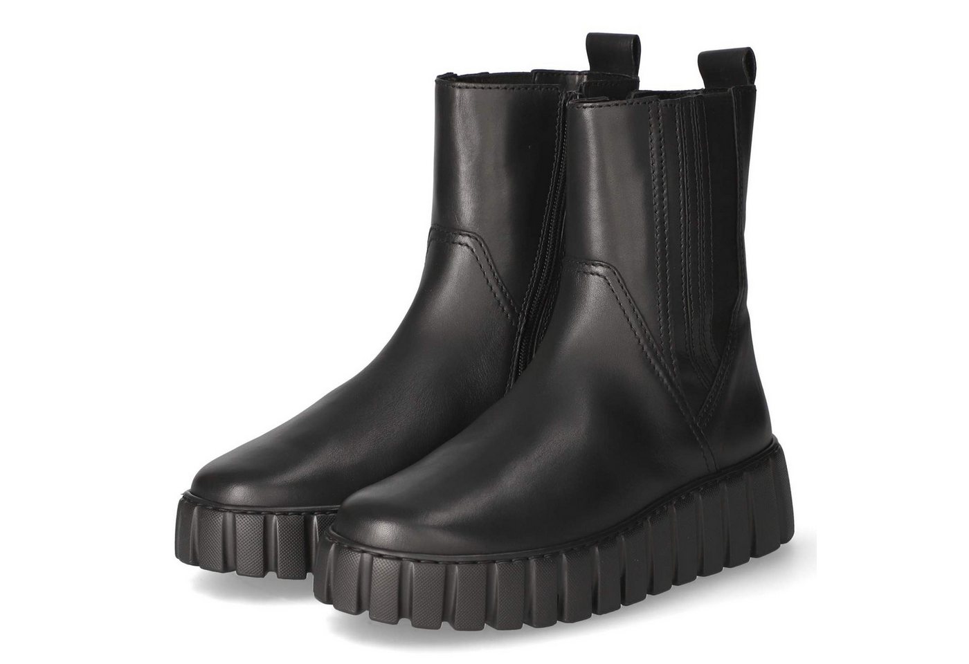 Gabor 76.781.57 Damen Glattleder schwarz Schlupfstiefel