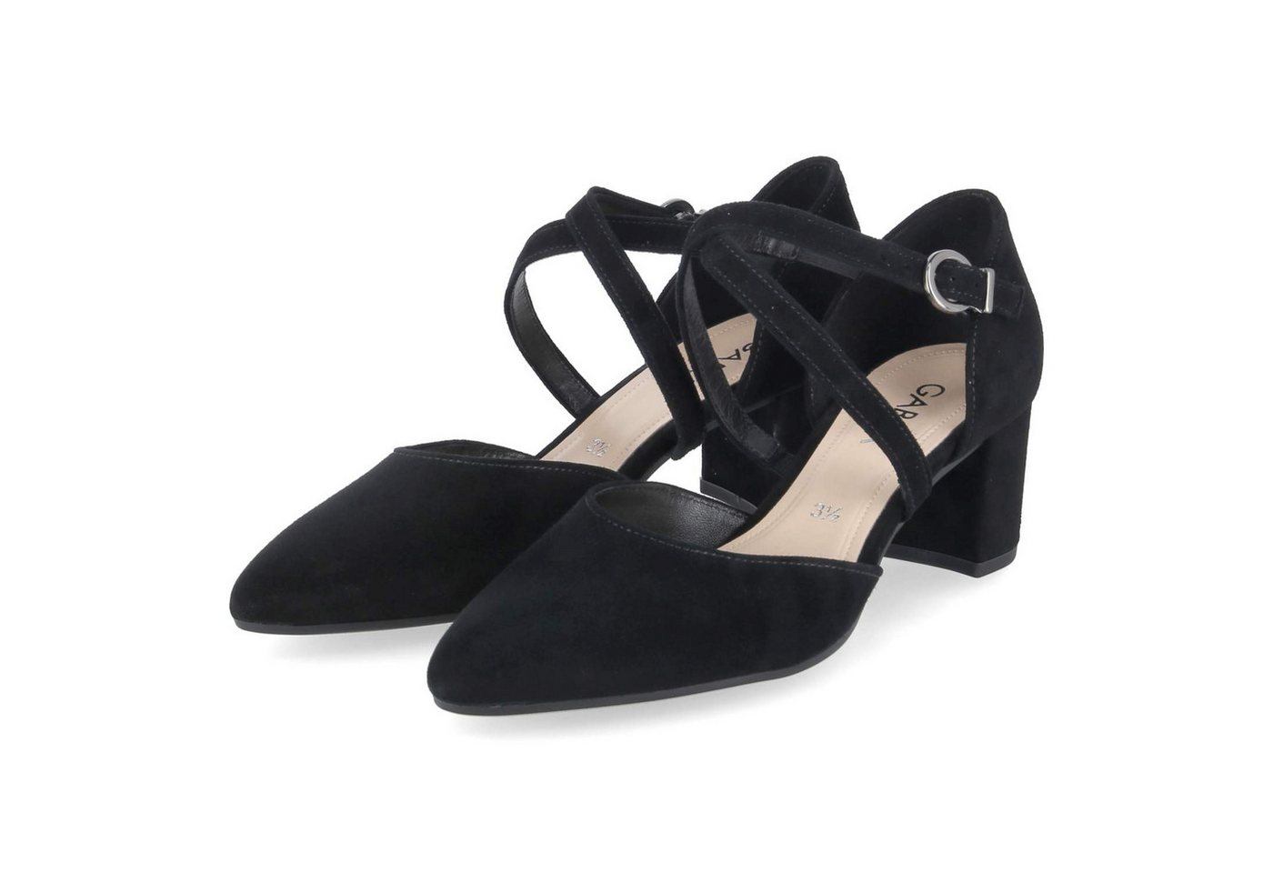 Gabor 81.343.17 Damen Rauleder schwarz Keilpumps