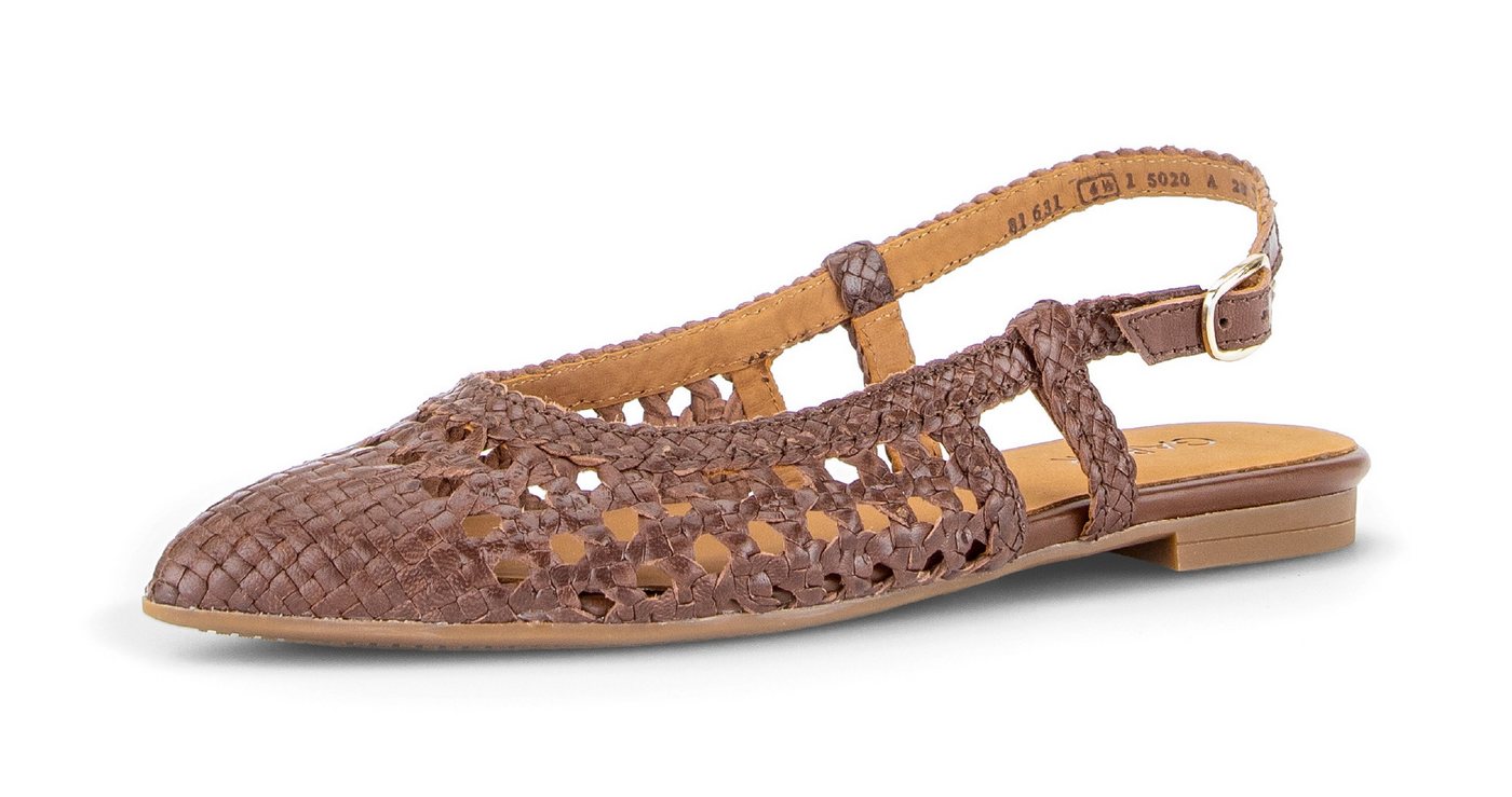Gabor Slingpumps, Blockabsatz, Sommerschuh in modischer Flechtoptik