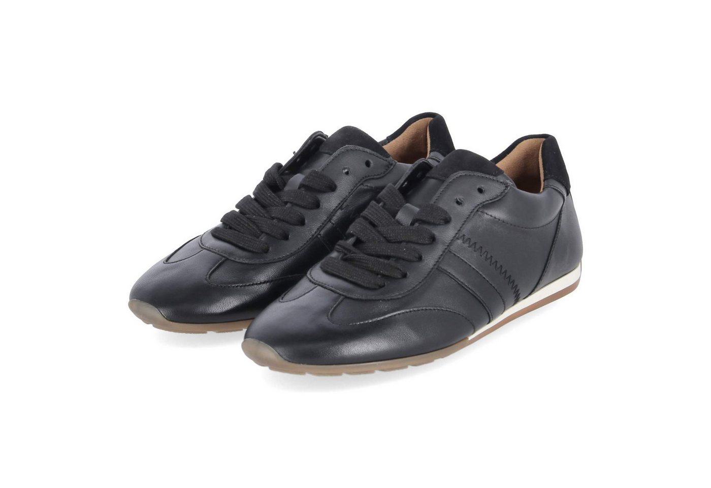 Gabor 83.191.27 Damen Glattleder schwarz Schnürschuh