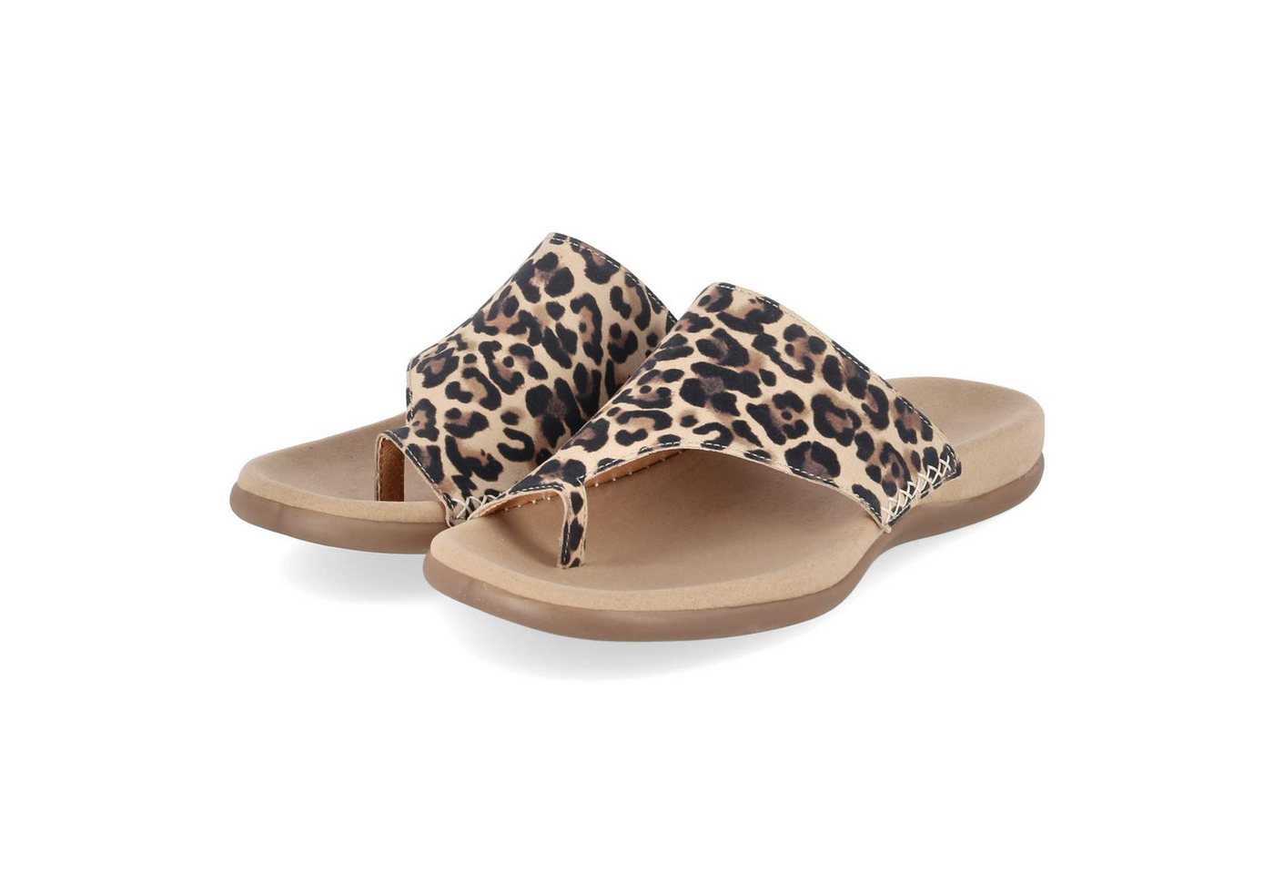 Gabor 83.700.32 Damen Rauleder beige Pantolette
