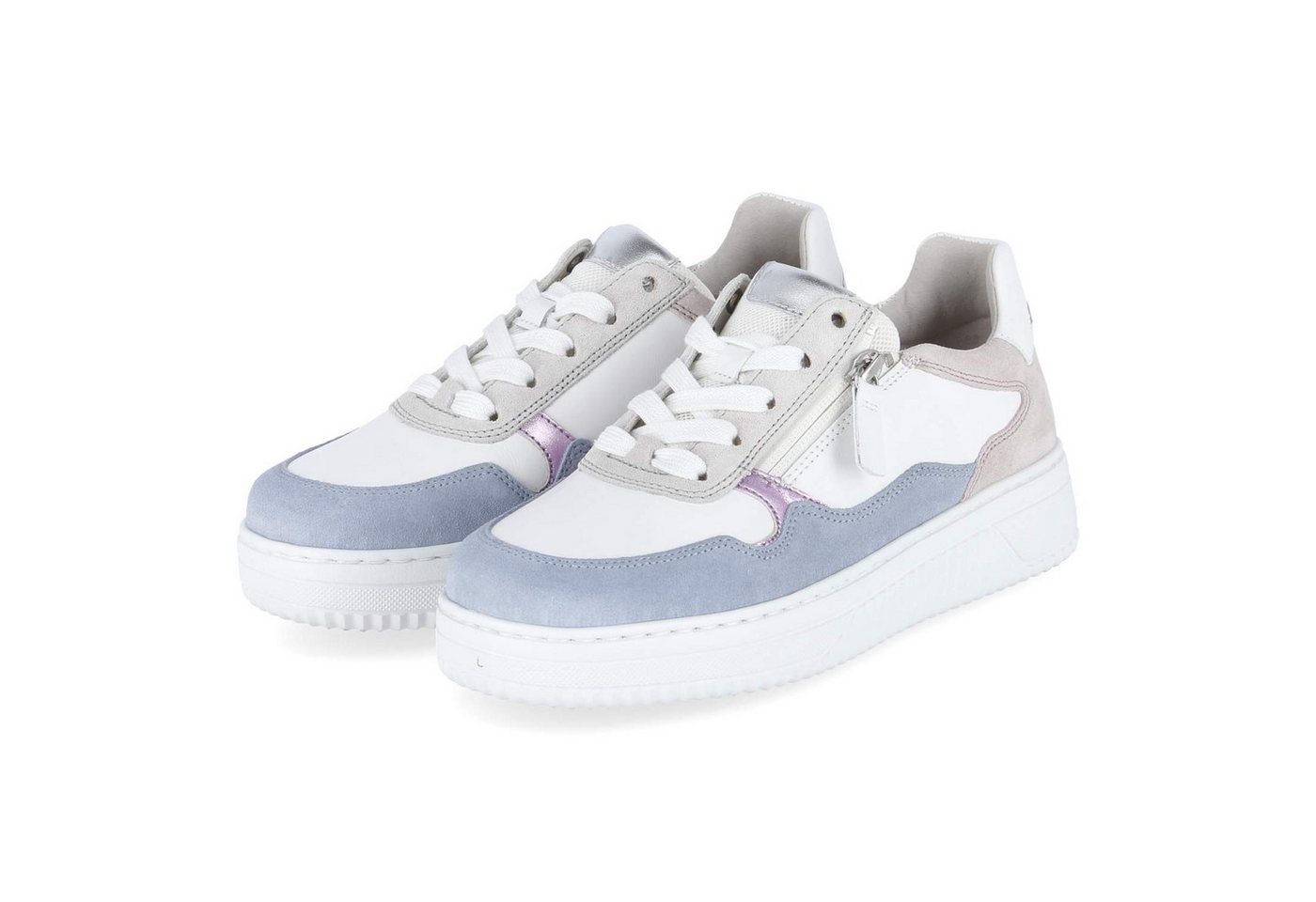 Gabor 86.408.54 Damen Leder white Schnürschuh