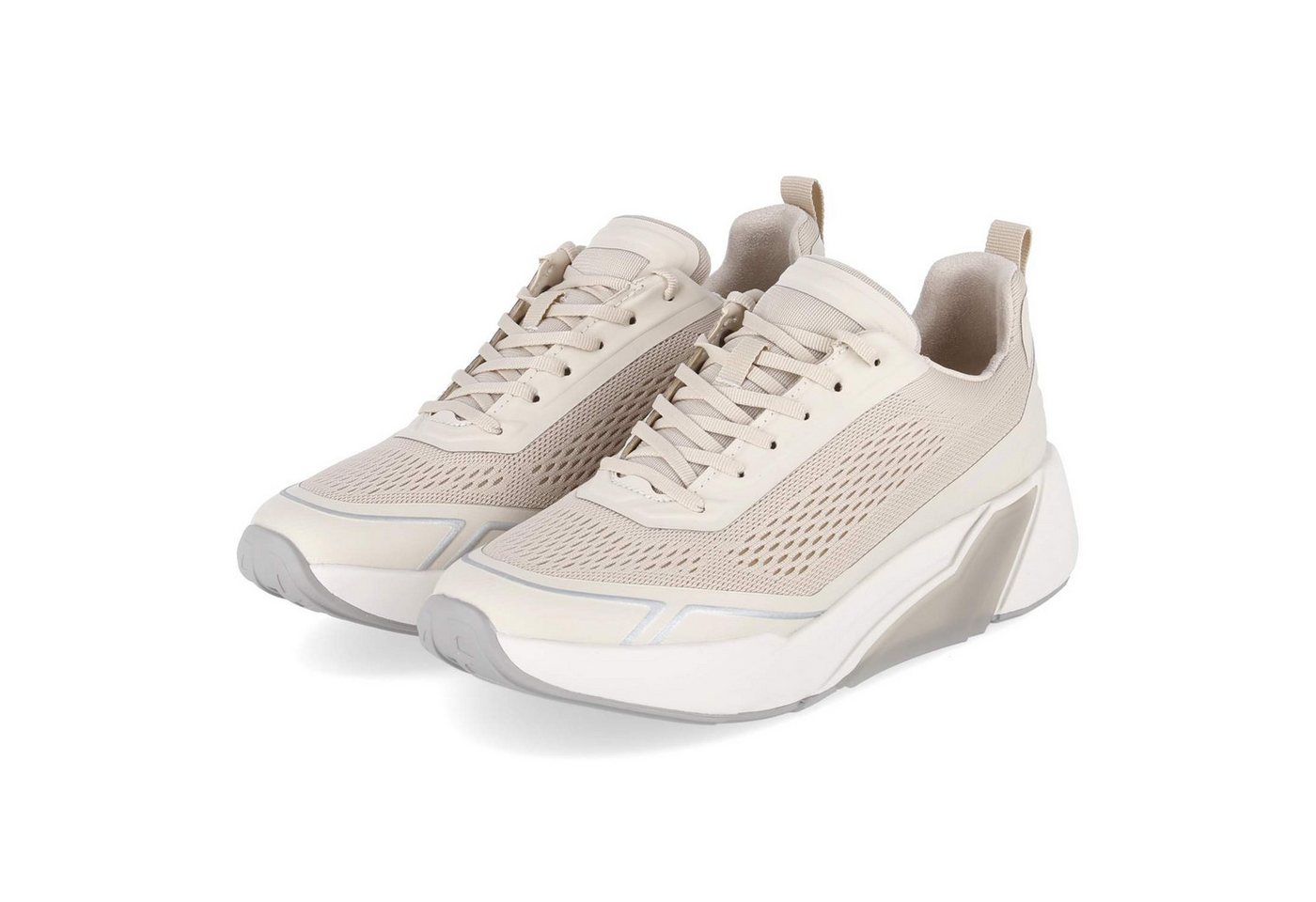Gabor 86.912.63 Damen Textil & Synthetik beige Schnürschuh