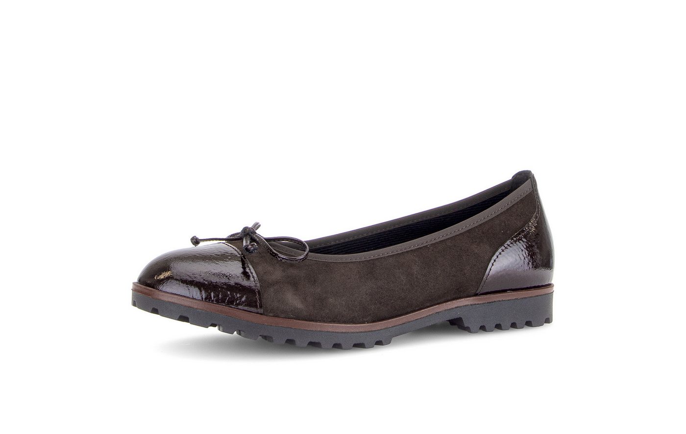 Gabor Ballerina Blockabsatz, Businessmode, Schlüpfschuh mit Zierschleife