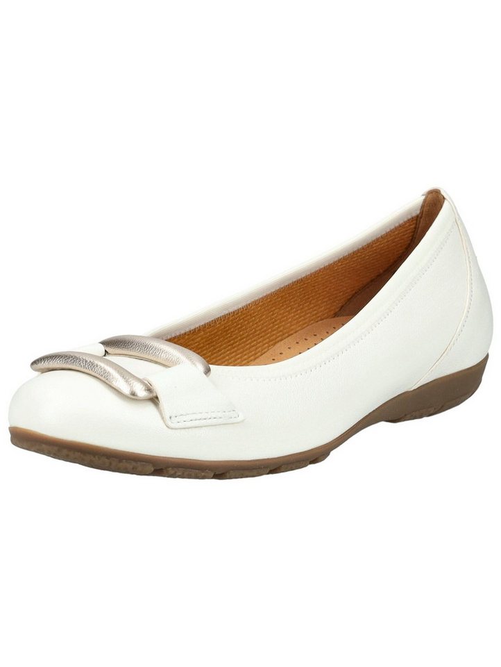 Gabor Ballerinas Glattleder Ballerina (weiß)