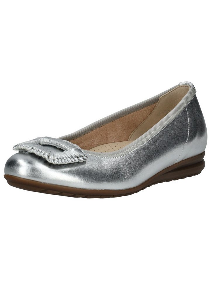 Gabor Comfort Ballerinas Leder Ballerina (silber)