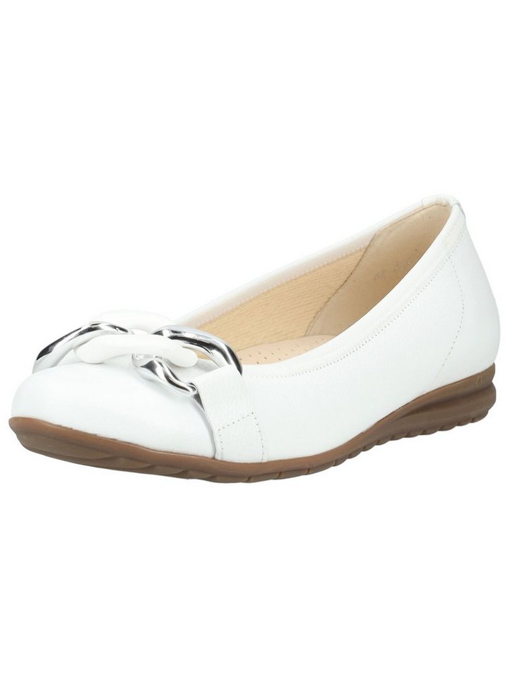 Gabor Comfort Ballerinas Leder Ballerina (weiß)