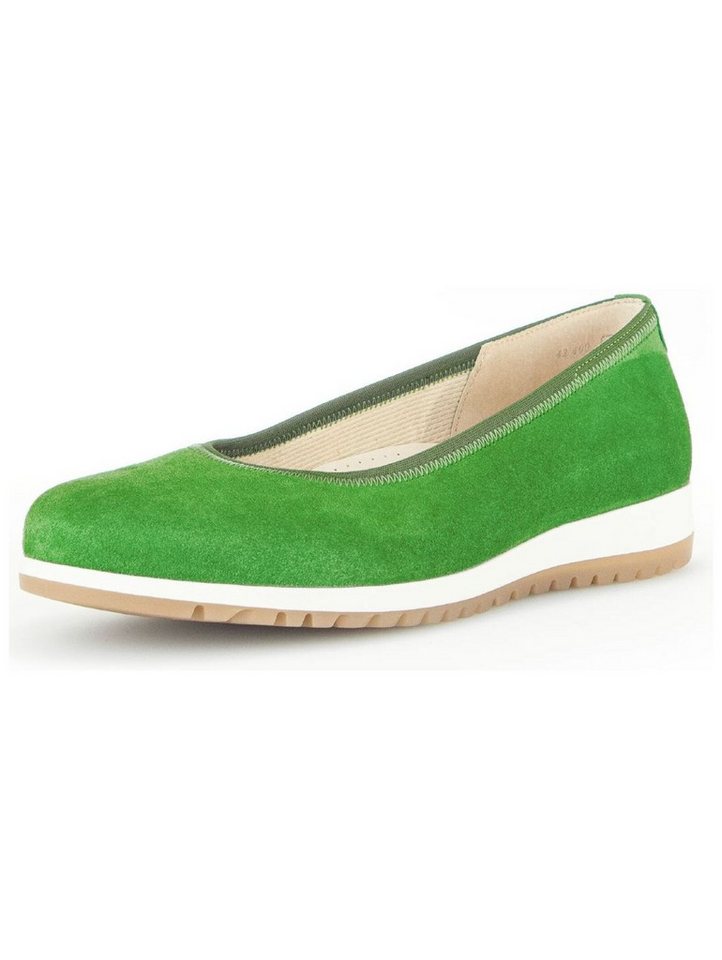 Gabor Comfort Ballerinas Veloursleder Ballerina (grün)