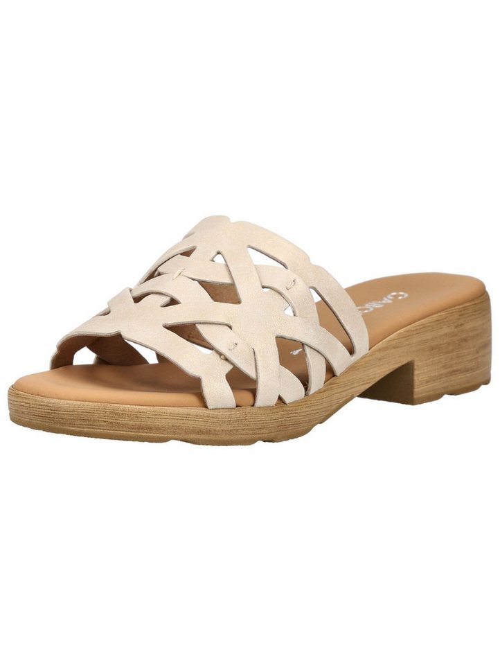 Gabor Comfort Pantoletten Glattleder Pantolette (beige)
