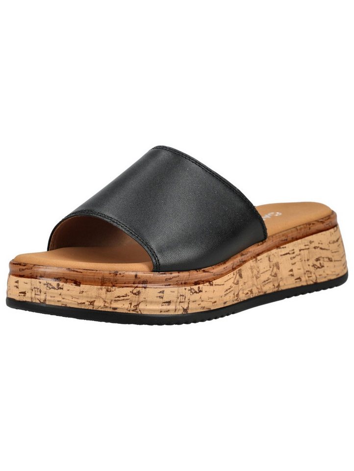 Gabor Comfort Pantoletten Glattleder Pantolette (schwarz)