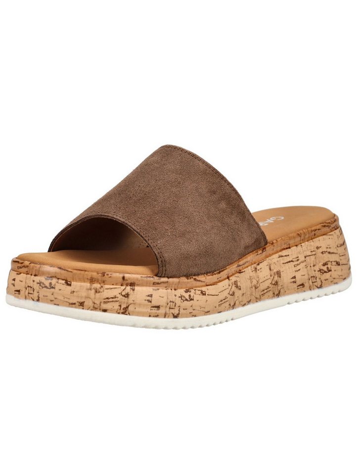 Gabor Comfort Pantoletten Leder Pantolette (Whisky)