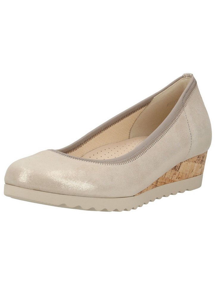 Gabor Comfort Pumps Leder Keilpumps (beige)