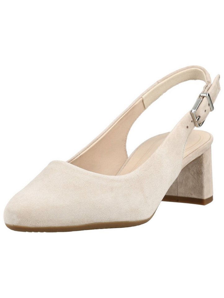 Gabor Comfort Pumps Veloursleder Slingpumps (weiß)