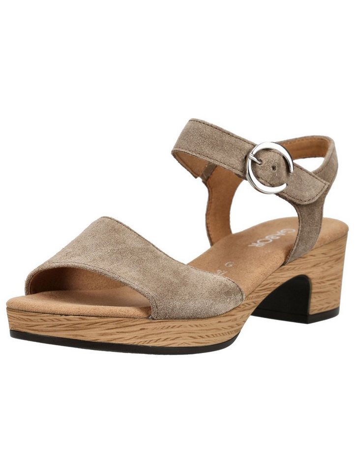 Gabor Comfort Sandalen Veloursleder Riemchensandale