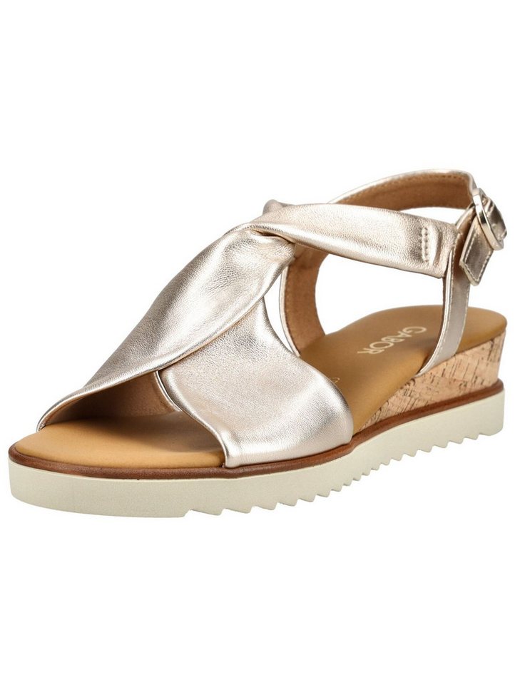Gabor Comfort Sandalen Glattleder Riemchensandale (Puder)