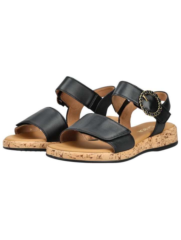 Gabor Comfort Sandalen Glattleder Riemchensandale (schwarz)