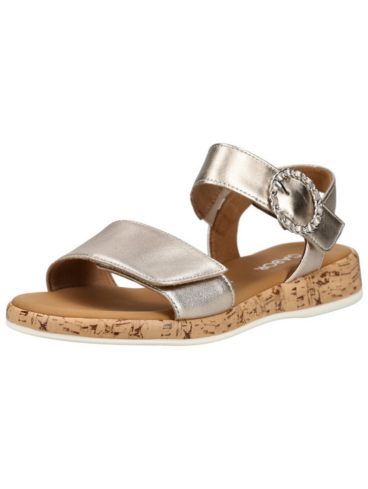Gabor Comfort Sandalen Glattleder Riemchensandale (silber)